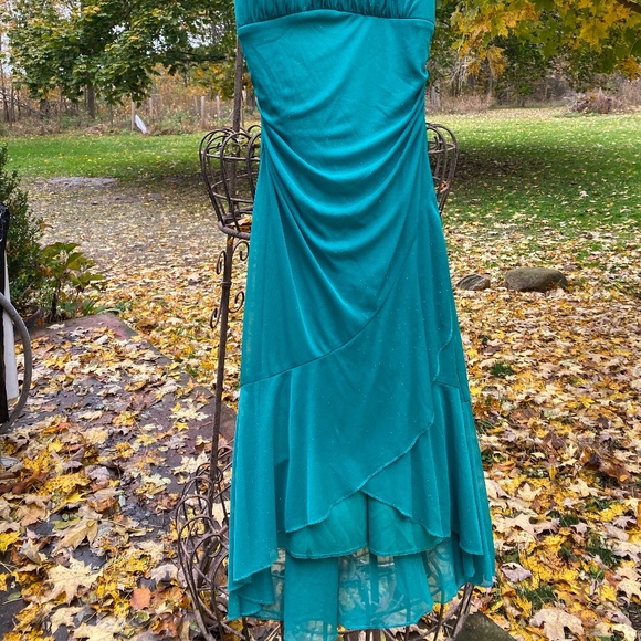 TURQUOISE PARTY DRESS - Picture 2 of 5